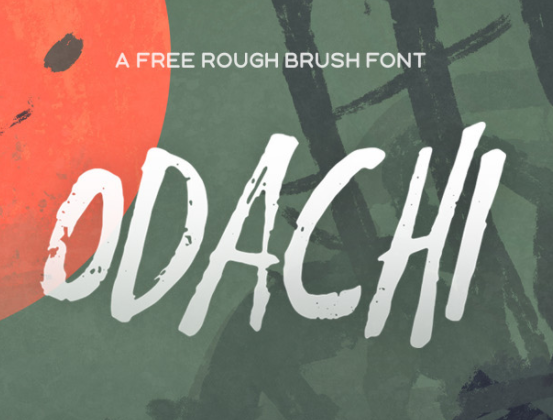 Odachi - Free Brush Font